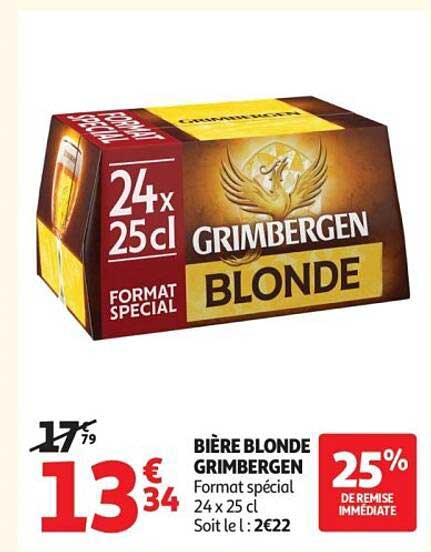 BIÈRE BLONDE GRIMBERGEN