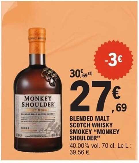 BLENDED MALT SCOTCH WHISKY SMOKEY “MONKEY SHOULDER”
