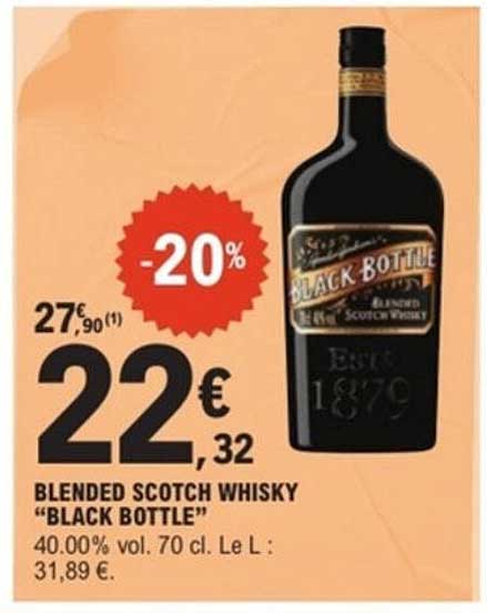 BLENDED SCOTCH WHISKY "BLACK BOTTLE"