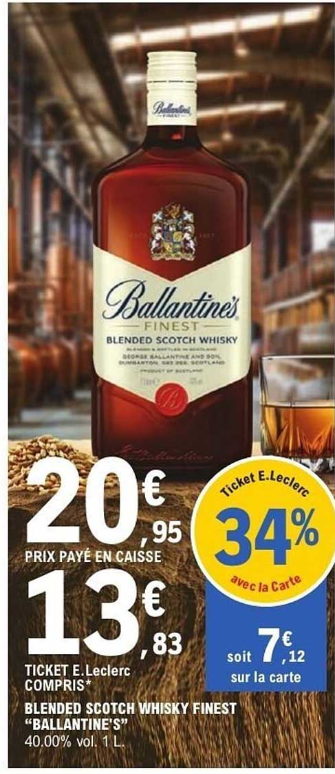 BLENDED SCOTCH WHISKY FINEST "BALLANTINE'S"