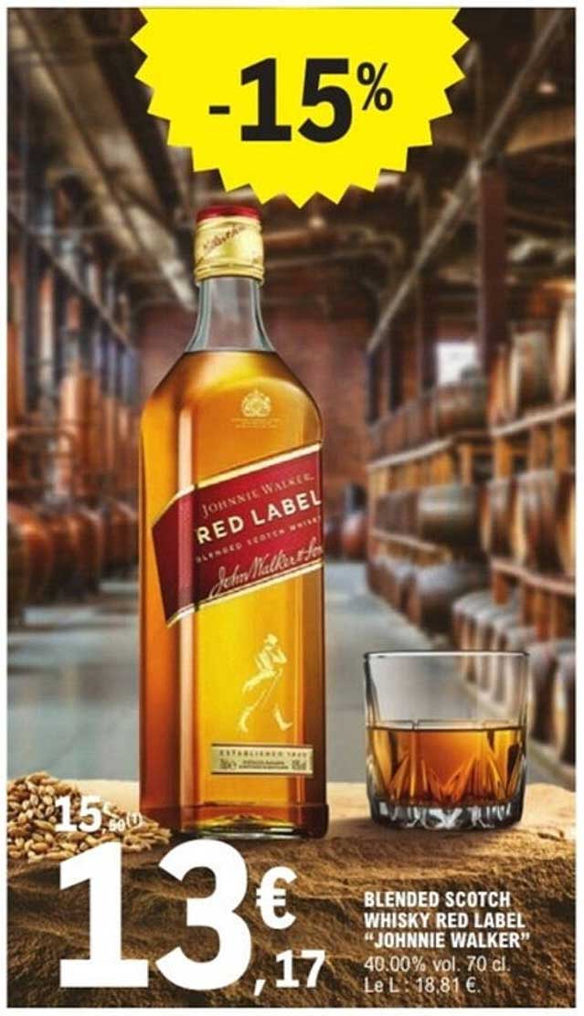 BLENDED SCOTCH WHISKY RED LABEL “JOHNNIE WALKER”