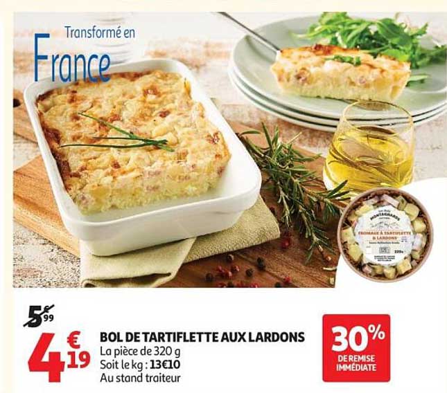 BOL DE TARTIFLETTE AUX LARDONS