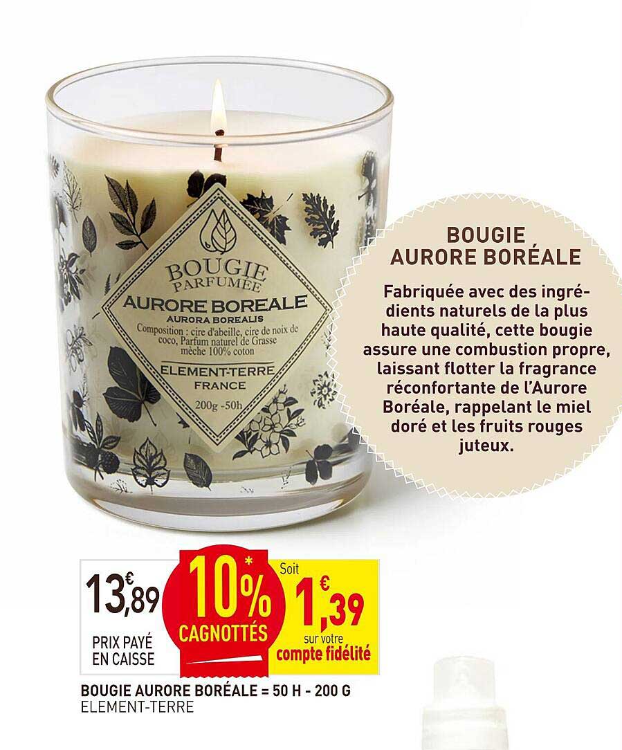 BOUGIE AURORE BOREALE