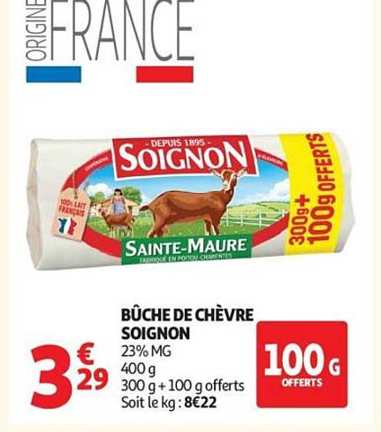 BUCHE DE CHEVRE SOIGNON