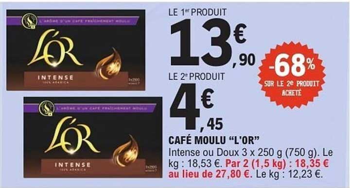 CAFE MOULU "L'OR"