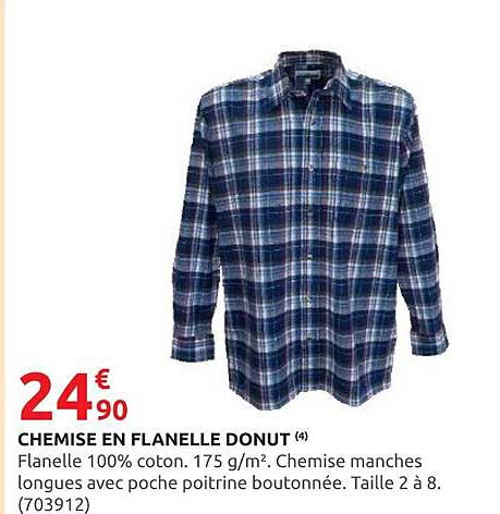 CHEMISE EN FLANELLE DONUT