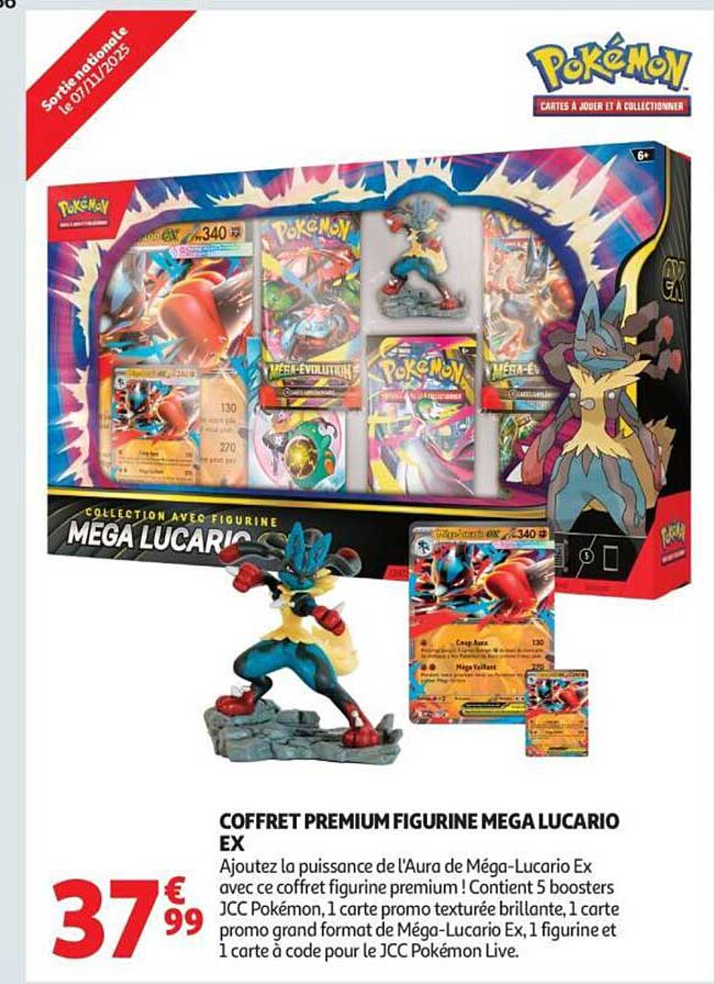 COFFRET PREMIUM FIGURINE MEGA LUCARIO EX