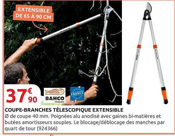 COUPE-BRANCHES TÉLESCOPIQUE EXTENSIBLE