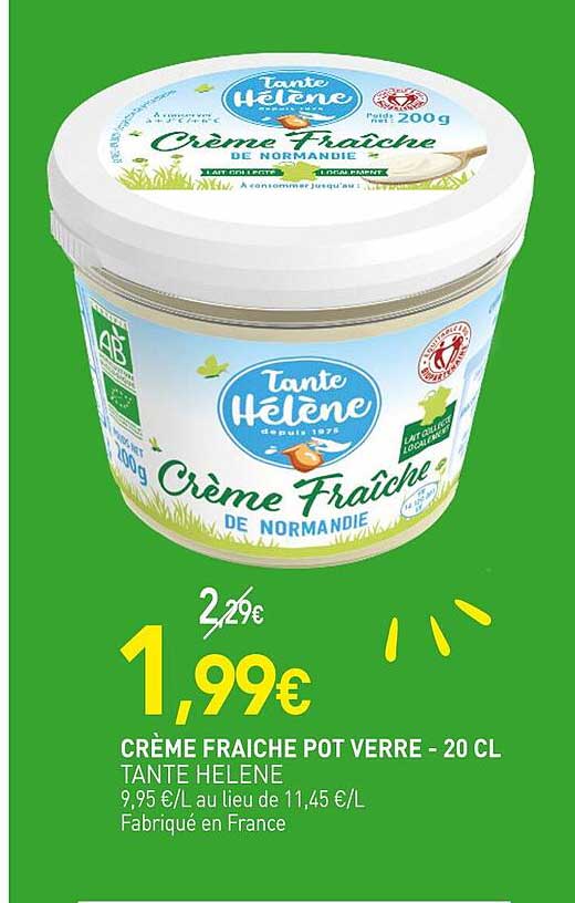 CRÈME FRAICHE POT VERRE - 20 CL
