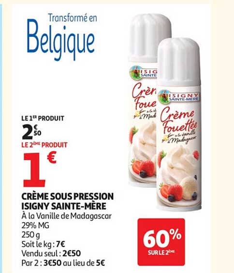 CRÈME SOUS PRESSION ISIGNY SAINTE-MÈRE