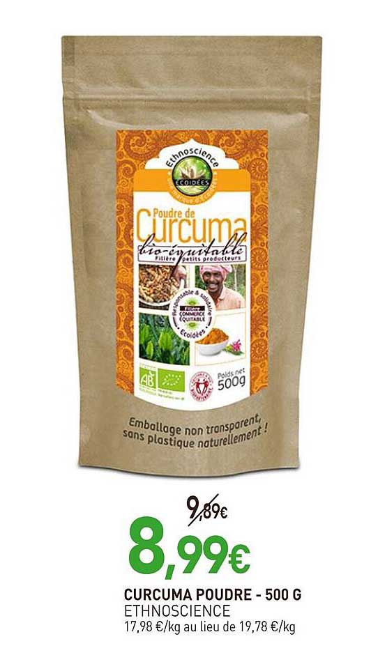 CURCUMA POUDRE - 500 G ETHNOSCIENCE
