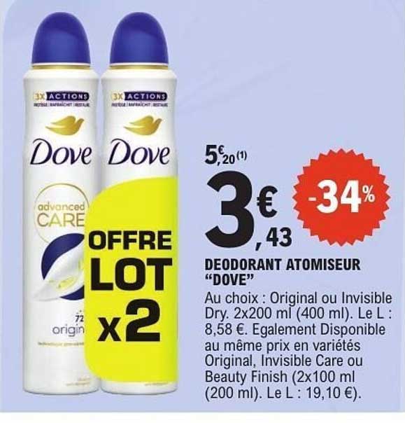 DEODORANT ATOMISEUR "DOVE"