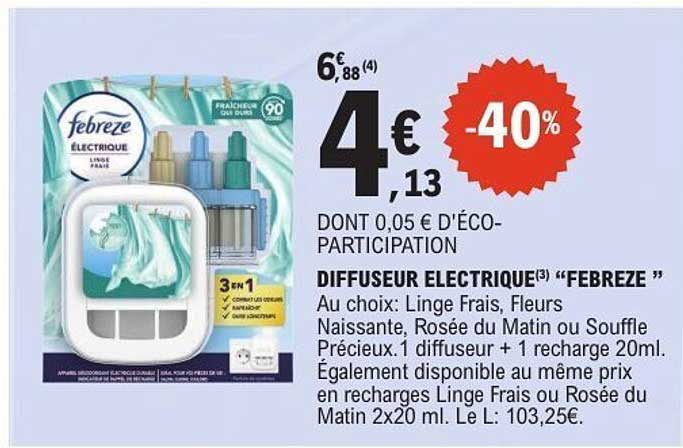 DIFFUSEUR ÉLECTRIQUE "FEBREZE"