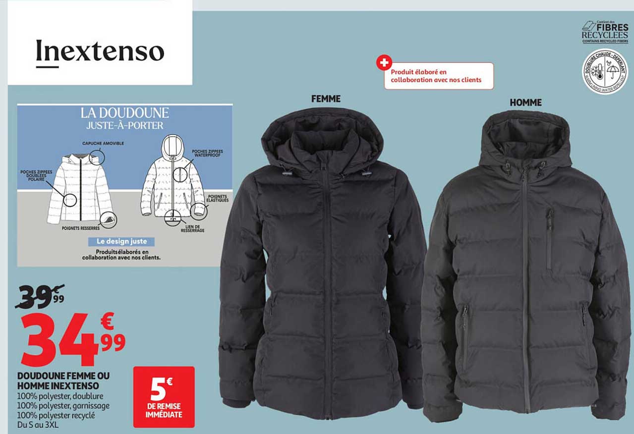 DOUDOUNE FEMME OU HOMME INEXTENSO