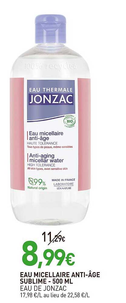 EAU MICELLAIRE ANTI-ÂGE SUBLIME - 500 ML