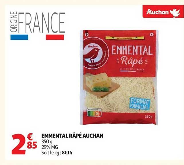 EMMENTAL RÂPE AUCHAN