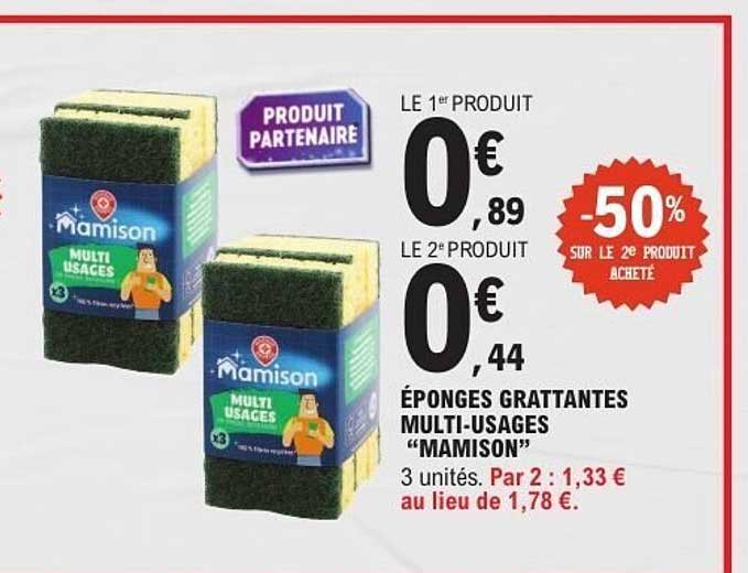 ÉPONGES GRATTANTES MULTI-USAGES “MAMISON”