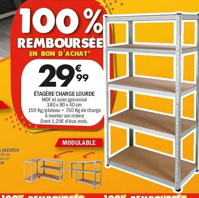 ÉTAGÈRE CHARGE LOURDE