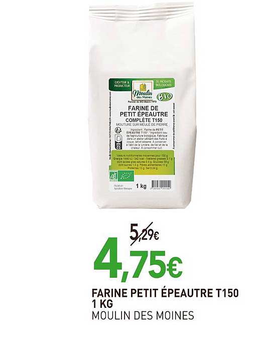 FARINE PETIT ÉPEAUTRE T150 1 KG
