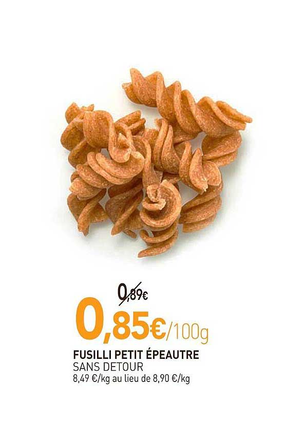 FUSILLI PETIT ÉPEAUTRE SANS DETOUR