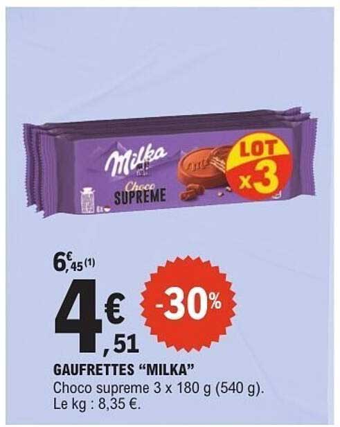 GAUFRETTES "MILKA"