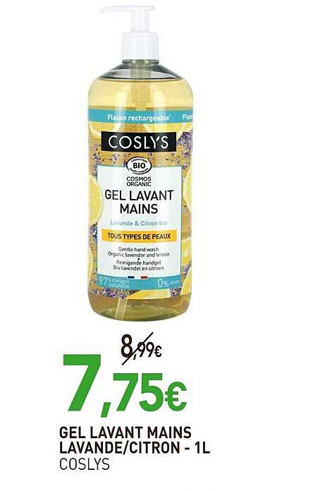GEL LAVANT MAINS LAVANDE/CITRON - 1L