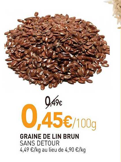 GRAINE DE LIN BRUN SANS DETOUR