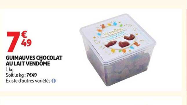 GUIMAUVES CHOCOLAT AU LAIT VENDÔME