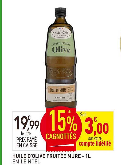 HUILE D'OLIVE FRUITÉE MURE - 1L