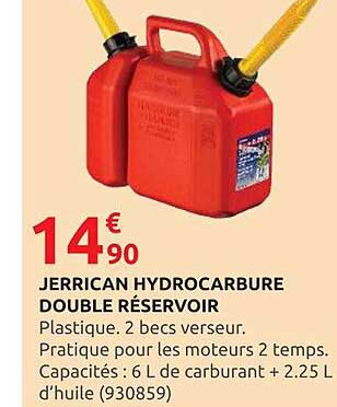 JERRICAN HYDROCARBURE DOUBLE RÉSERVOIR