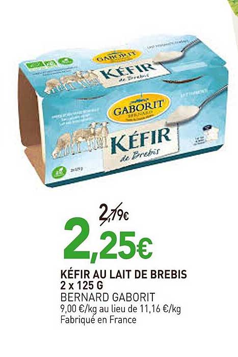KÉFIR AU LAIT DE BREBIS 2 x 125 G