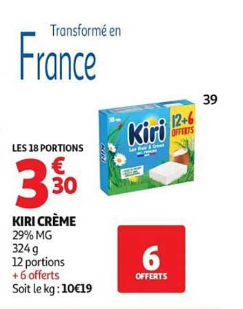 KIRI CRÈME 12 PORTIONS + 6 OFFERTS