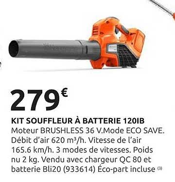 KIT SOUFFLEUR À BATTERIE 120IB