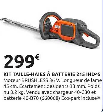 KIT TAILLE-HAIES À BATTERIE 215 IHD45