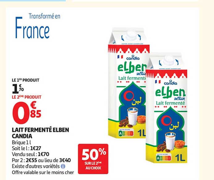 LAIT FERMENTÉ ELBEN CANDIA