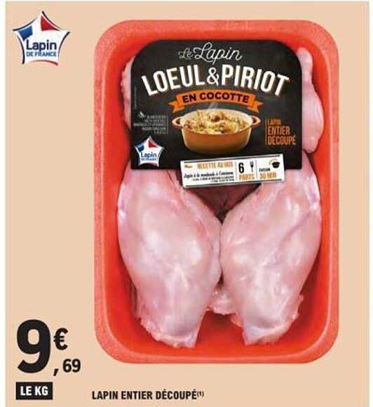 LAPIN ENTIER DÉCOUPÉ