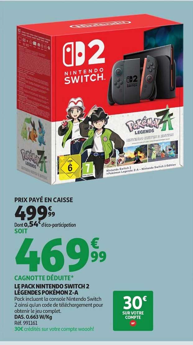 LE PACK NINTENDO SWITCH 2 LÉGENDES POKÉMON Z-A