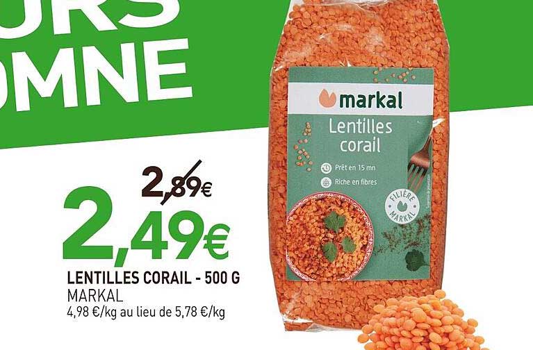 Lentilles corail - 500 g