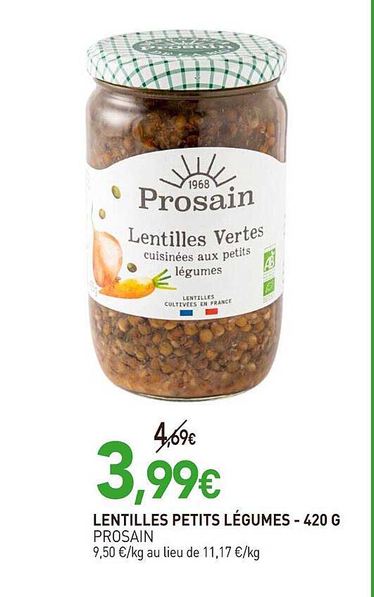 LENTILLES PETITS LÉGUMES - 420 G
