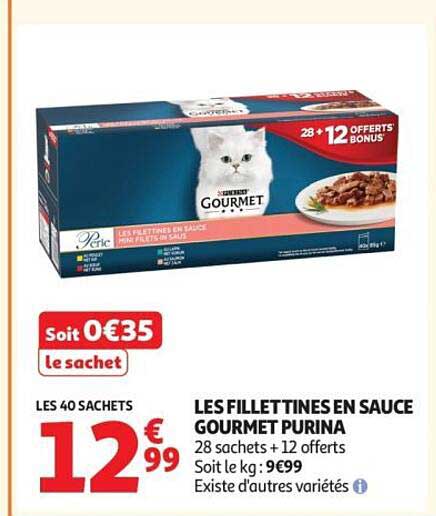 LES FILLET TINES EN SAUCE GOURMET PURINA
