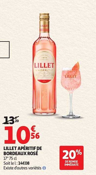 LILLET APÉRITIF DE BORDEAUX ROSÉ