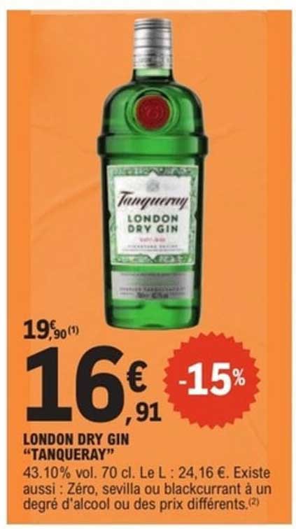 LONDON DRY GIN “TANQUERAY”