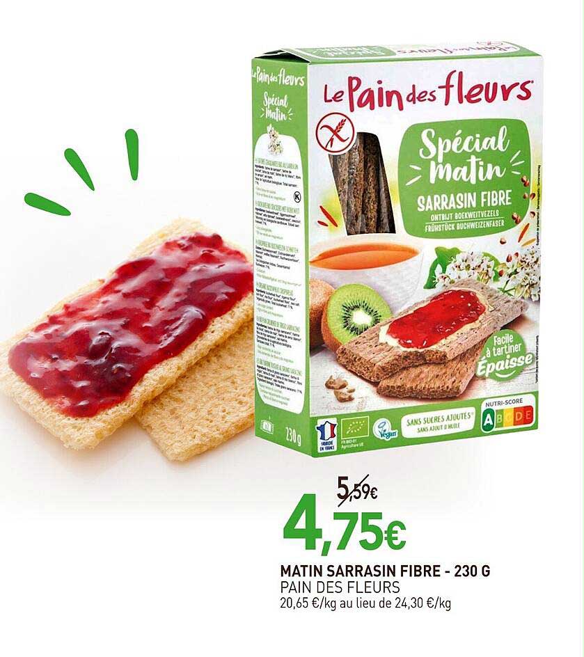 MATIN SARRASIN FIBRE - 230 G