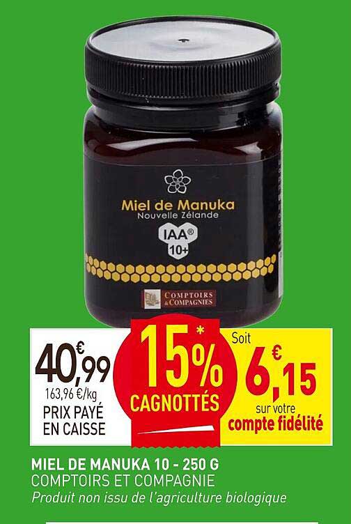 MIEL DE MANUKA 10 - 250 G
