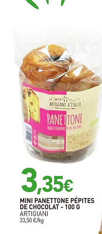 MINI PANETTONE PÉPITES DE CHOCOLAT - 100 G