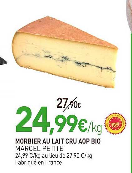 MORBIER AU LAIT CRU AOP BIO MARCEL PETITE