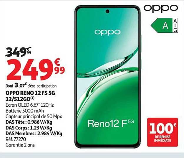 OPPO RENO 12 FS 5G 12/512GO