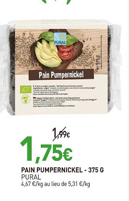 Pain Pumpernickel - 375 g