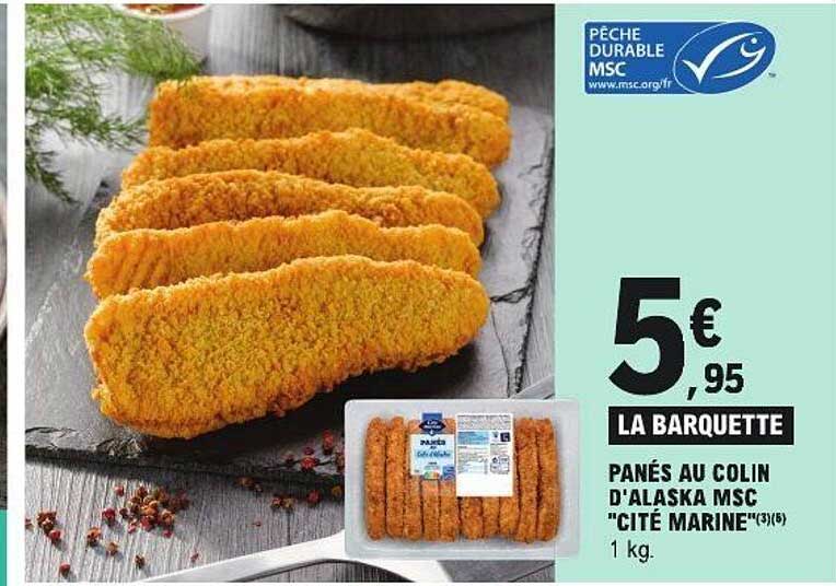 PANEL D'ALASKA MSC "CITÉ MARINE" (3/5) 1 KG