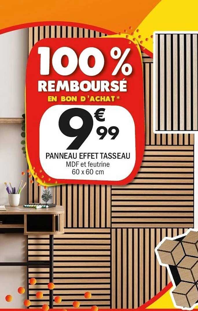 Panneau Effet Tasseau